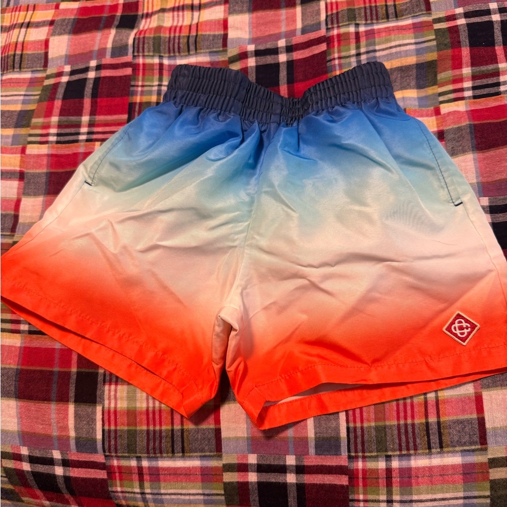 CASABLANCA AUTHENTIC Ombre Blue to Orange Toddler Boy Swim Shorts